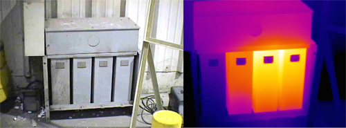 Infrared Inspection of Capacitors
