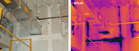 Using an IR Imager to Monitor Drywall Installation